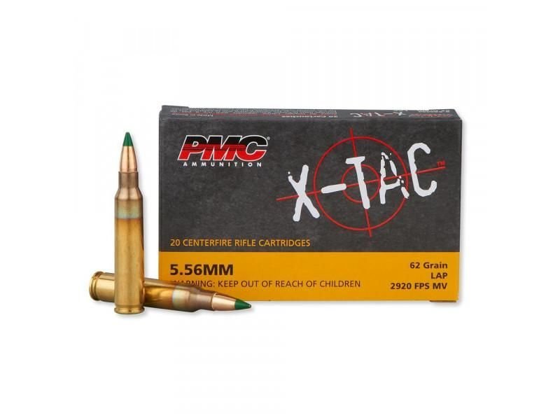 556-3.jpg PMC Ammunition X-Tac M855 5.56 NATO 62GR Green Tip LAP 20Rds - Image 1