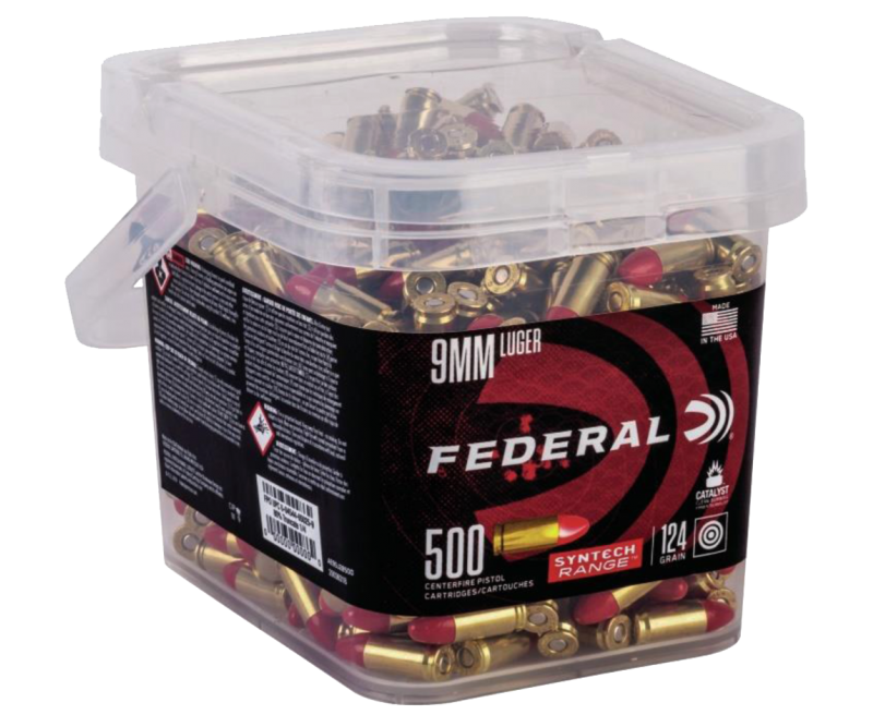 Federal-American-Eagle-AE9SJ2B500-604544650259.png Federal American Eagle Brass 9mm 124 Grain 500-Rounds TSJRN - Image 1