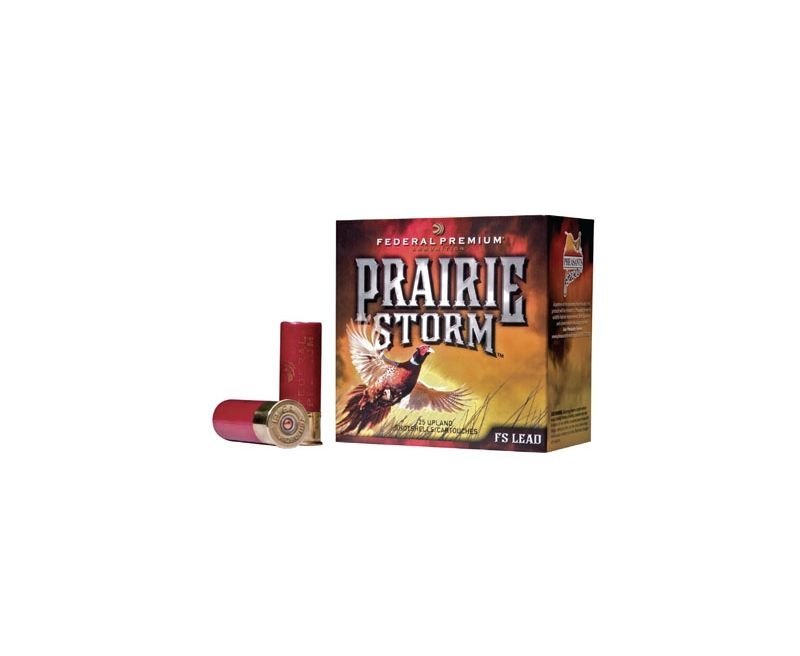 Federal-Premium-Prairie-Storm-FS-Lead-With-FliteControl-Wad-PF129FS4-029465027513.jpg_1.jpg Federal Premium Prairie Storm 12 GA 3 Inch 1 5/8 oz #4 Lead Shot 25Rds - Image 1