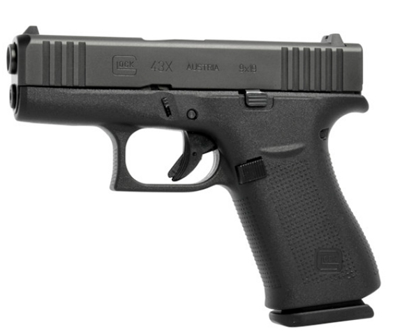 Glock-G43X-Pistol-PX4350201-764503037894.png Glock 43X 9mm 3.41" Barrel 10-Rounds Fixed Glock Sights - Image 1