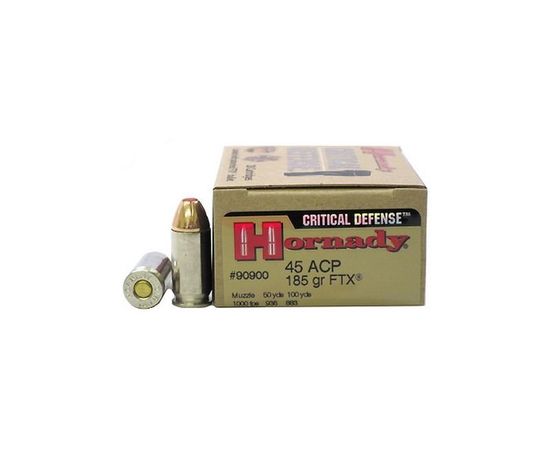 Hornady-Critical-Defense-90900-090255909005.jpg_2.jpg Hornady Critical Defense .45ACP 185GR FTX 20Rds - Image 1