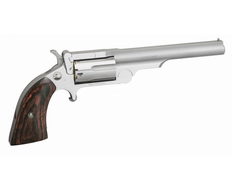 North-American-Arms-Ranger-II-22MR4-744253003325-1.jpg North American Arms Ranger II Stainless .22 Mag 4" Barrel 5-Rounds - Image 1