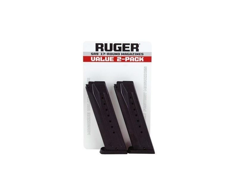 Ruger-SR9-SR9c-9E-Magazine-90449-736676904495.jpg_1.jpg Ruger SR9/SR9c/9E Magazine 9mm 17Rd Value 2-Pack - Image 1