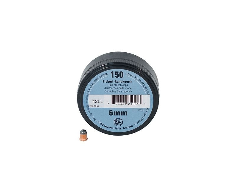 Walther-RWS-Flobert-2319356-723364210846.jpg.jpg Walther RWS Flobert .22 L.R. 6mm CB Cap Conical 150Rds - Image 1