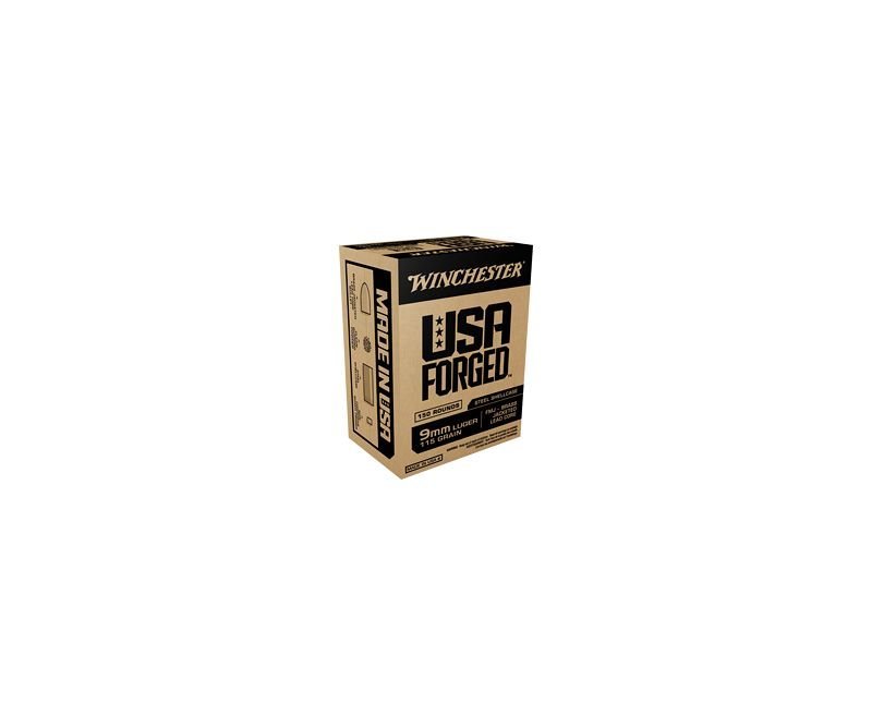 Winchester-Ammunition-WIN9SK-020892225268.jpg.jpg Winchester Ammunition USA Forged 9MM 115 Grain FMJ 1000 Round Case - Image 1