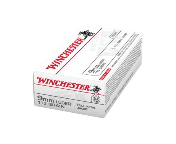 Winchester Ammunition 9MM 115GR FMJ 50Rds