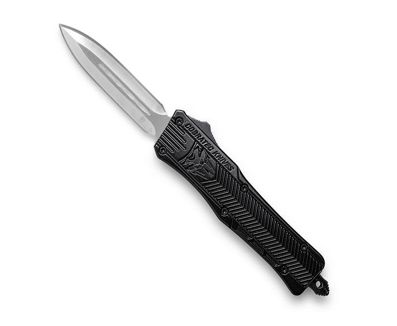 cobsbctk1sdagns.png CobraTec CTK-1 OTF Knife - 2.75" Plain Dagger Blade with Nylon Sheath - Image 1