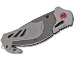 Smith and Wesson Rescue Grey Folding Knife - 3.27" Grey Plain Drop Point Blade - Image 2