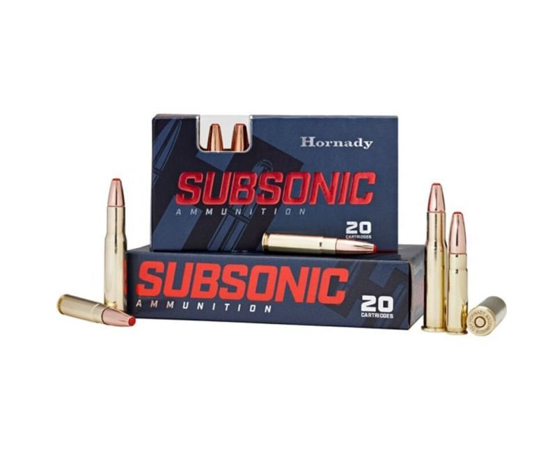 gag_115801.jpg Hornady Subsonic Brass .450 BM 395 Grain 20-Rounds Sub-X - Image 1