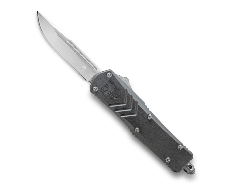 gag_ctksgryfsxsdns_1_.png CobraTec Knives FS-X Gray OTF Knife - 2.75" Plain Drop Point Blade - Image 1