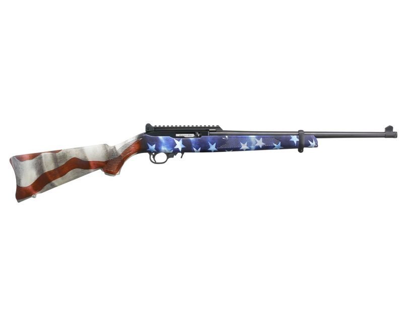 gag_ls-31154_1_.jpg RUGER 10/22 CARBINE VOTE 2020 AMERICAN FLAG .22 LR 18.5" BARREL 10-ROUNDS FOURTH EDITION COLLECTOR'S SERIES - Image 1