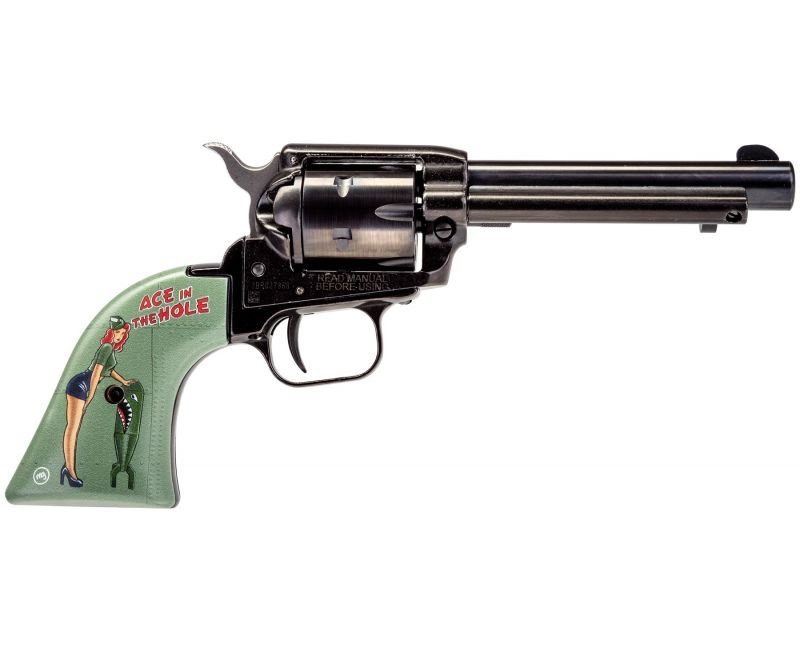 herr22b4pinup5cda1.jpg Heritage Firearms Rough Rider Ace in the Hole Black .22 LR 4.75" Barrel 6-Rounds - Image 1