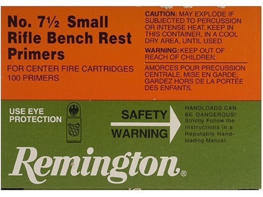 image_search_1617385485364.jpg Remington Small Rifle Bench Rest Primers #7-1/2 Box of 1000 (10 Trays of 100) - Image 1