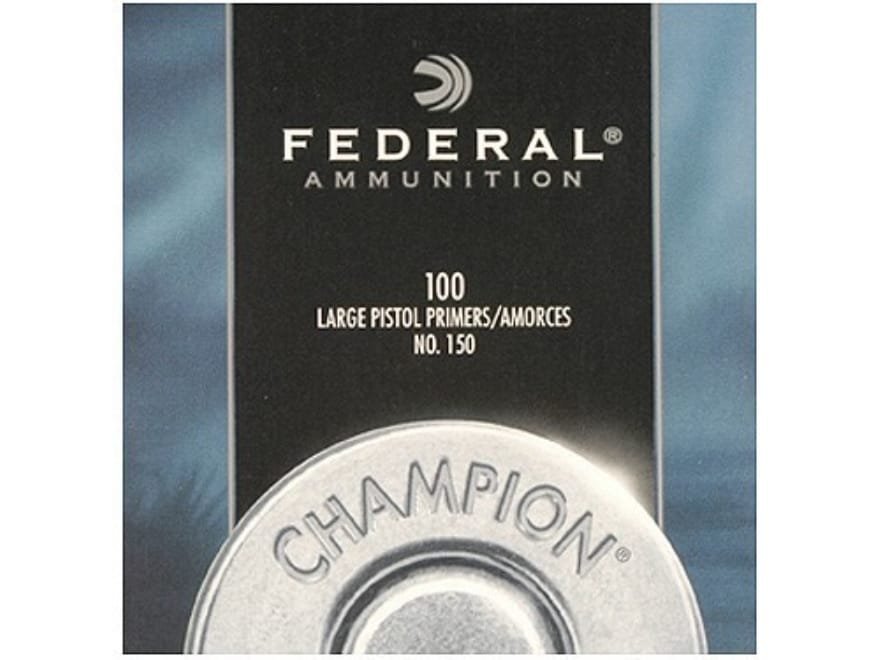 image_search_1617387322962.jpg Federal Large Pistol Primers #150 Box of 1000 (10 Trays of 100) - Image 1