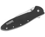 Kershaw Leek Folding Knife - 3" Stonewash Plain Drop Point Blade with Assisted Flipper - Image 2