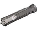 Smith and Wesson OTF Knife Grey - 3.5" Plain Dagger Blade - Image 2